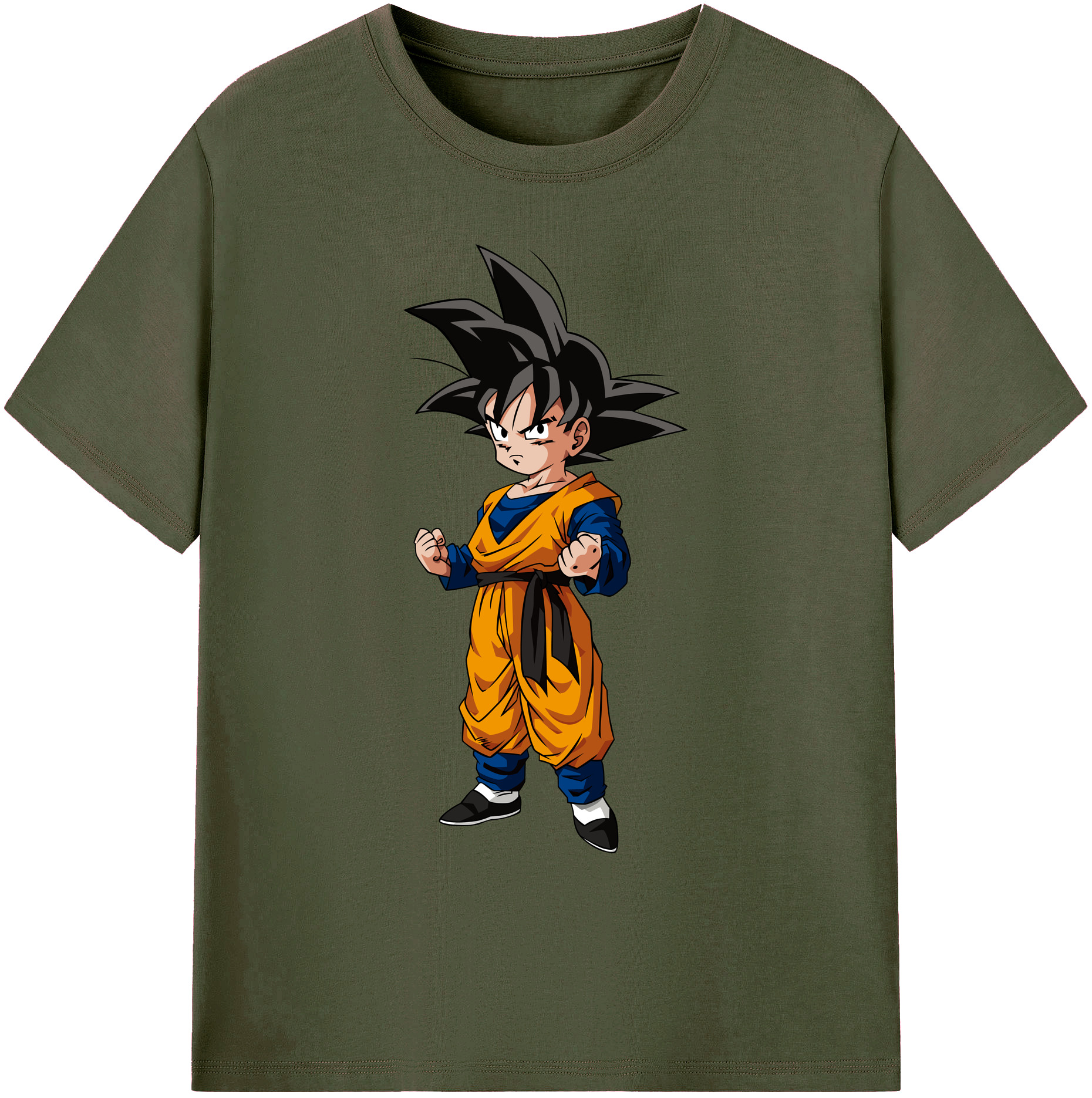 （画像用） ドラゴンボール 孫悟空（そん ごくう）Son Goku カカロット DRAGON BALL Kakarotto 綿100％ メンズ半袖Tシャツ｜肌触りやわらか＆通気性